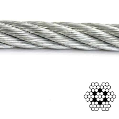 Galvanized Aircraft Cable 7x7
