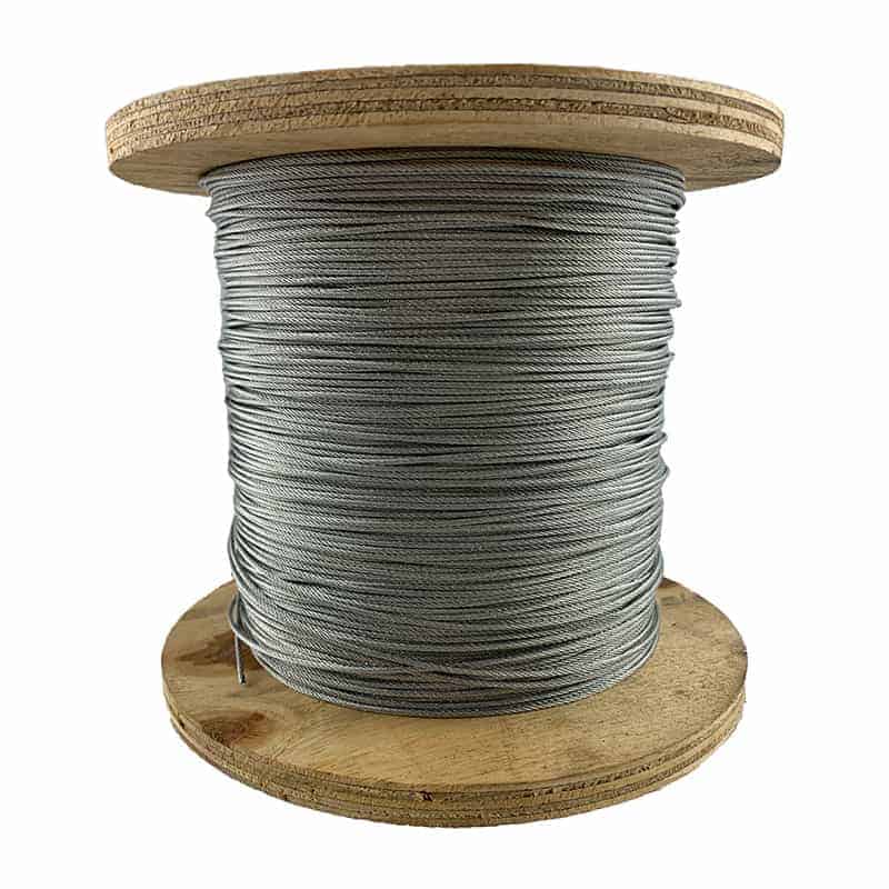 Spool of Galvanized Aircraft Cable