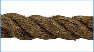 Manila Rope 1.5″×50′- Nautical Ropes - Natural Jute Rope - Large