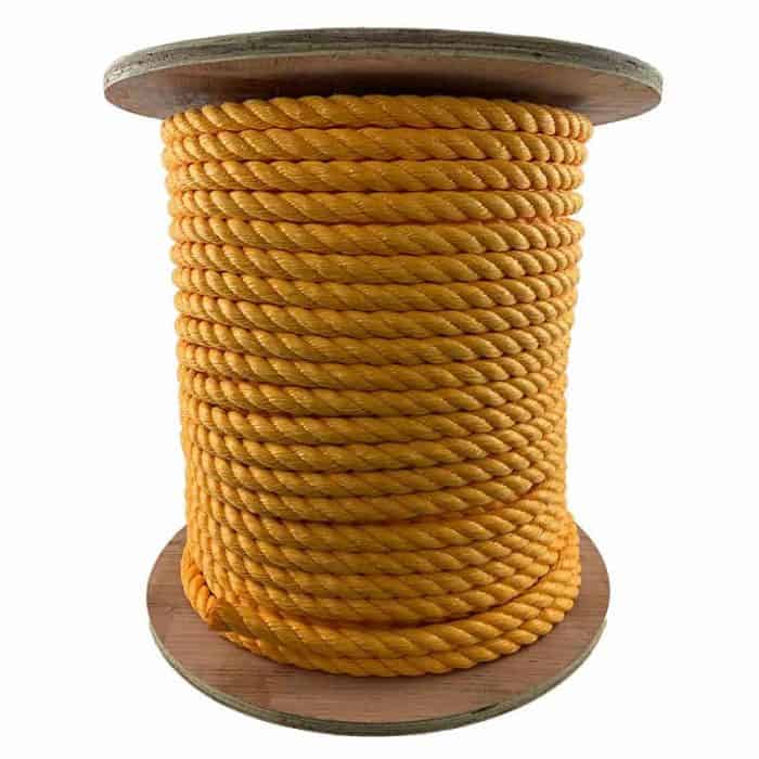Yellow Polypropylene Rope Spool