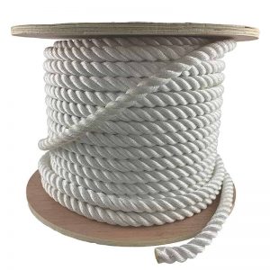 Twisted White Nylon Rope Spool