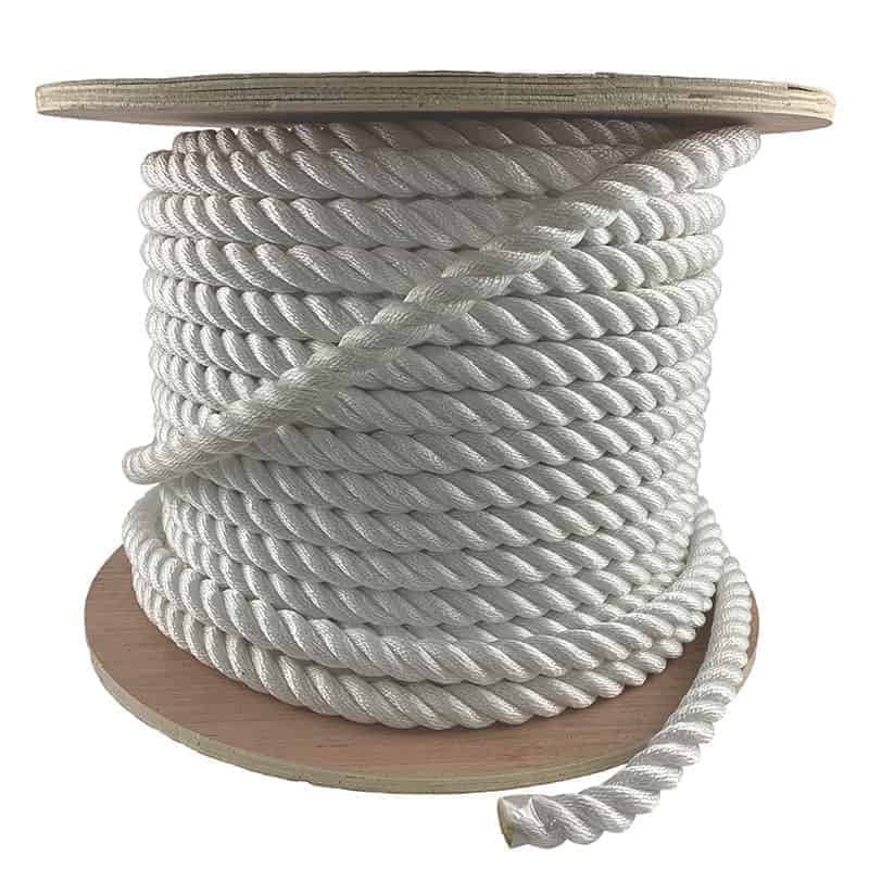1.25 inch Nylon Rope (1-1/4) 3 Strand 600 ft.