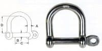 Screw Pin Wide D Shackle Size