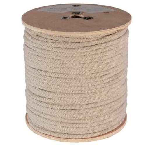 1/4 inch Solid Braid Cotton Sash Cord -1,200 ft. - Skydog Rigging