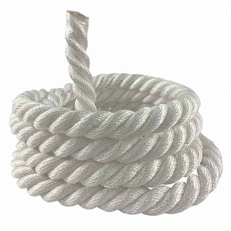 3/4 Twisted Polyester Rope White 600 ft. - Skydog Rigging