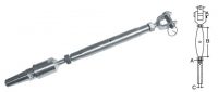 3/16" Jaw and Swageless Turnbuckle Stainless