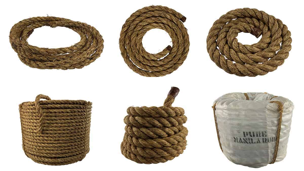 Sgt Knots SgT KNOTS Twisted Manila Rope - Natural 3 Strand Fiber
