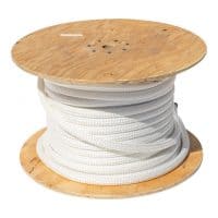5/8 inch Double Braid White Polyester Rope Spool