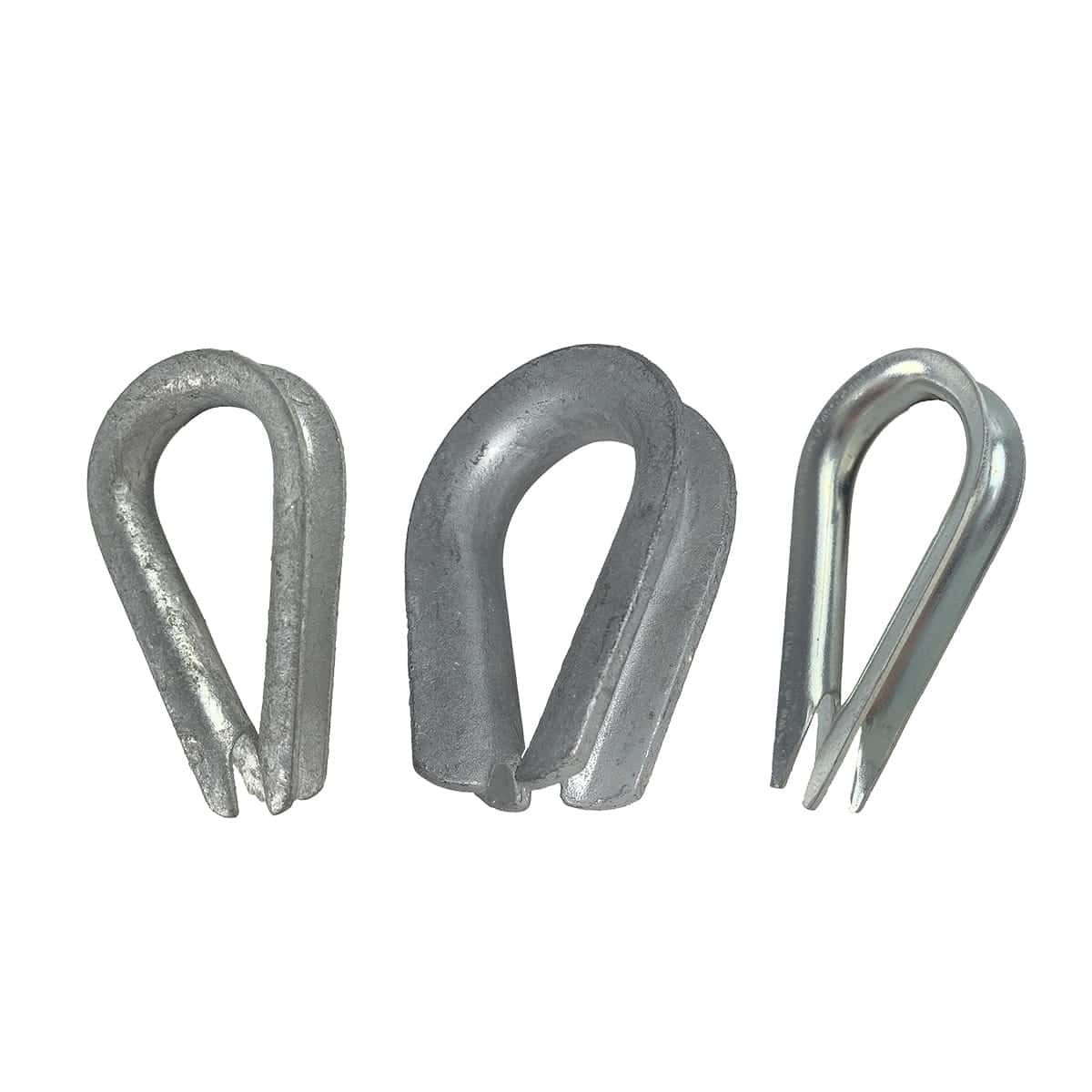 927363-6 Wire Rope Thimble, For Wire Rope Dia. 1/8, Steel, PK 25