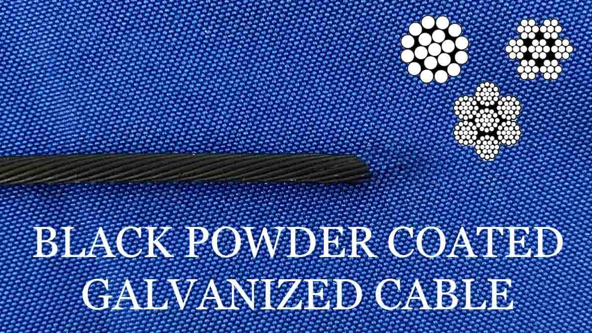Black Powder Coated Cable