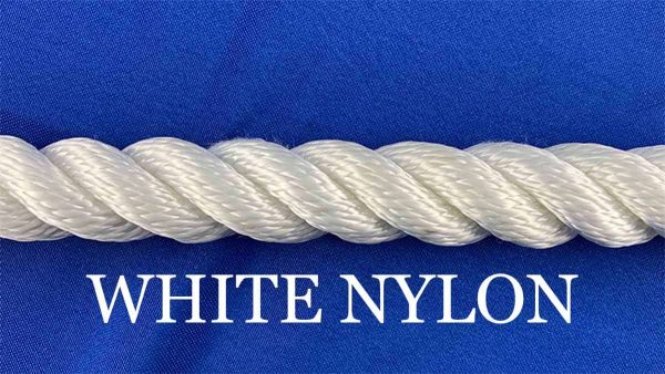 Three Strand Twisted White Nylon Rope