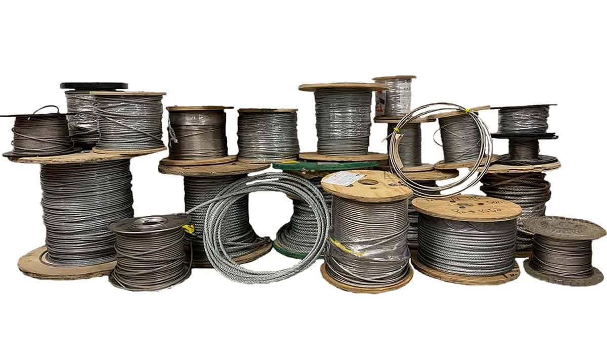 Spools of Wire Cable Rope