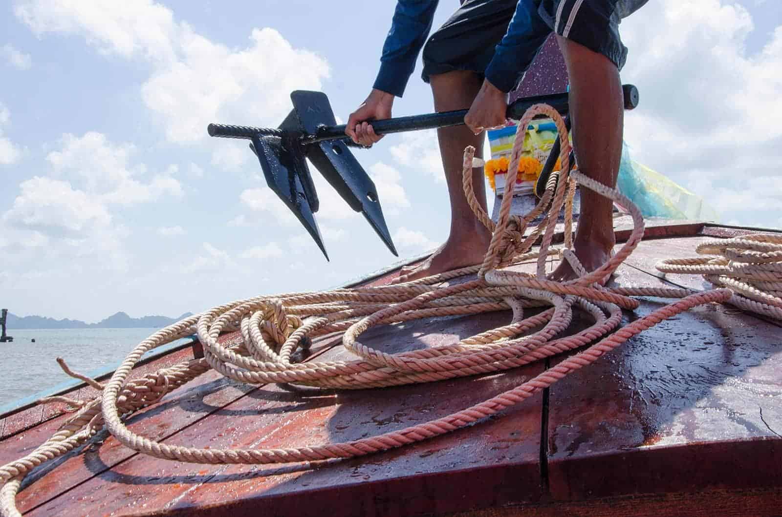 Nylon Rope Used on Boat