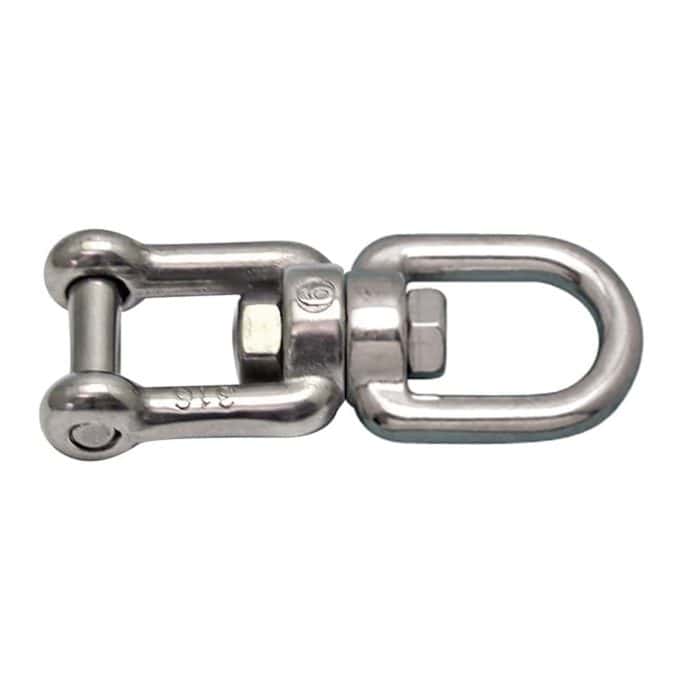 Jaw & eye Swivel with Flush Pin